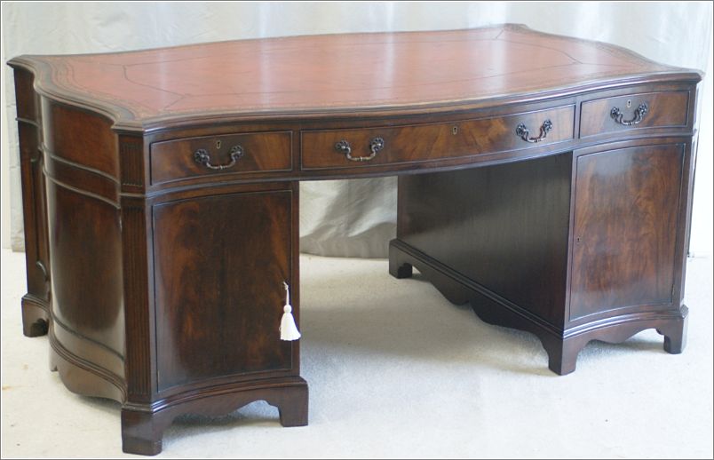 1024 Antique Serpentine Partners Desk Rear (4)